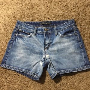 Joe’s Jeans Sz 26 Mid-Rise Distressed Denim Jean Shorts